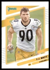 2021 Donruss #22b T.J. Watt No Helmet