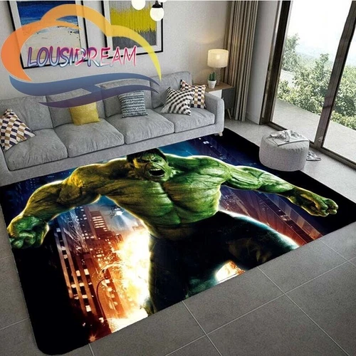 Alfombra 3D Marvel Hulk alfombra infantil niño alfombrilla moderna alfombrilla de puerta - Imagen 11 de 16
