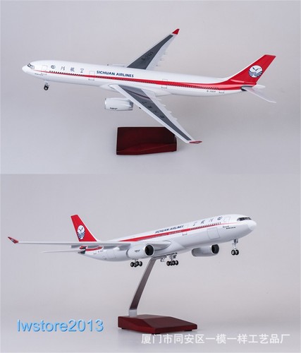 1:135 Sichuan Airlines Airways w/ Light Passenger Airplanes Aircraft Model Toys - Picture 3 of 11