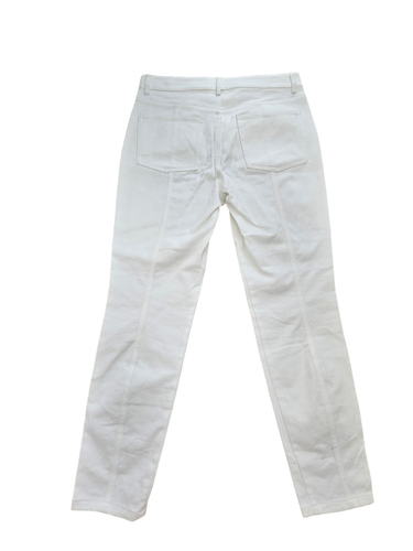 St. John Collection Womens Size 8 High-Rise Straight Leg Twill Jean White NWOT - Picture 2 of 11