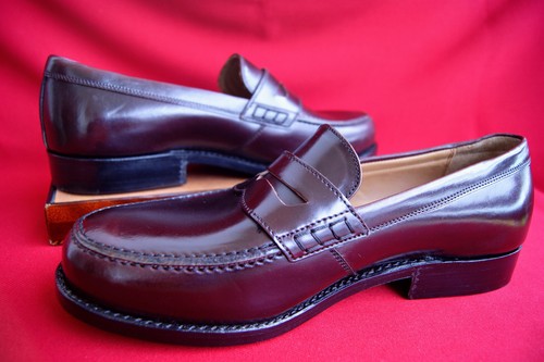 Heinrich Dinkelacker UK 6,5 Pferdeleder Shell Cordovan Janosh K oxblood NEU OVP - Picture 13 of 14