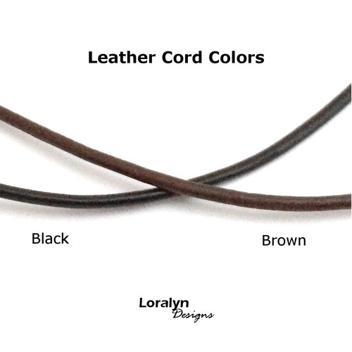 2 mm Collar de Cuero Cordón Acero Inoxidable Broche de Langosta Hombres Mujeres Marrón Negro - Imagen 2 de 16