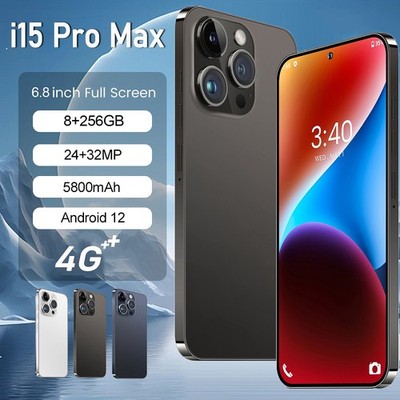 NEW i15 Pro Max 4G Android Smartphone 8+256GB Dual SIM Cheap Unlocked Cell Phone