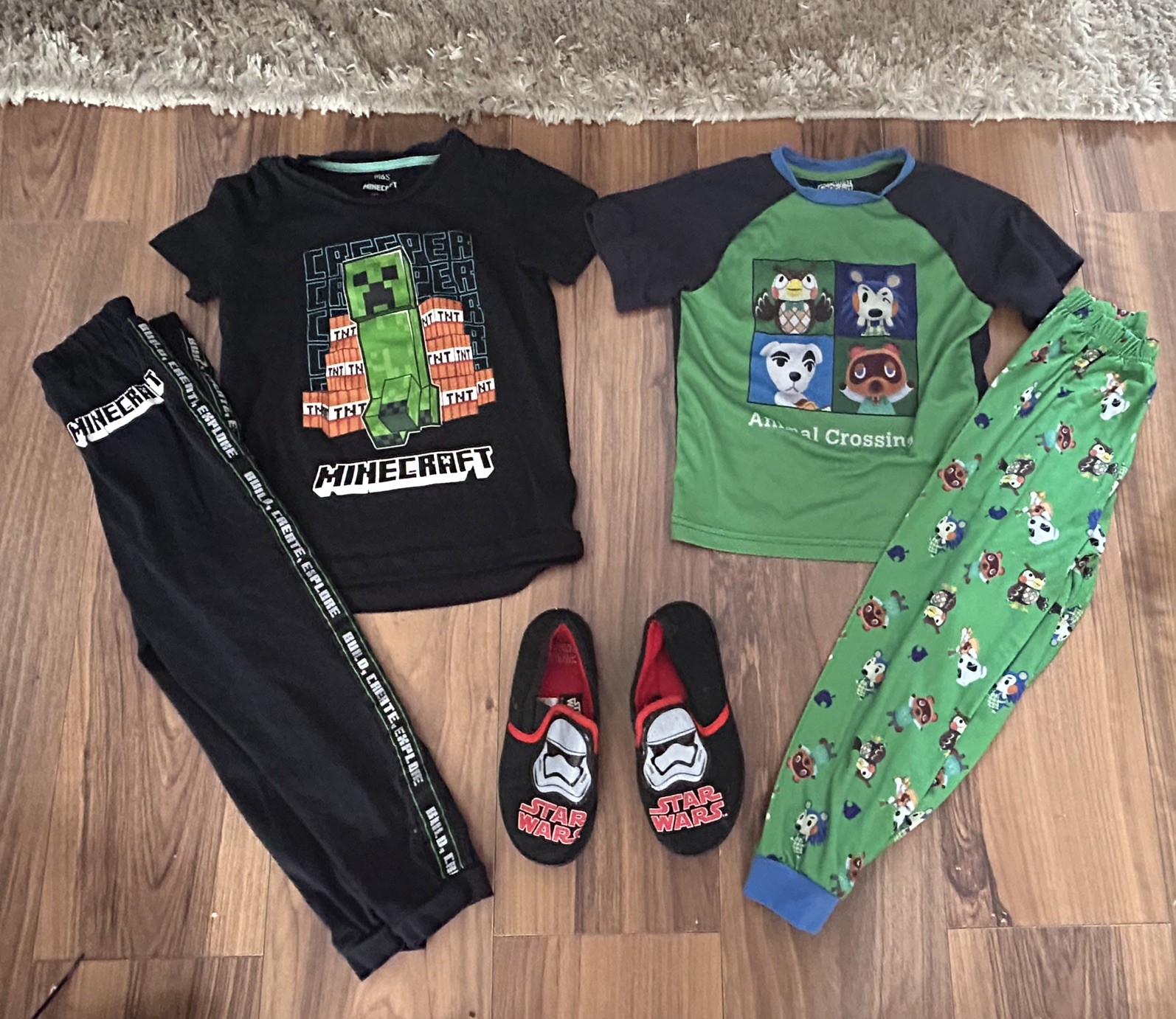 6-7 Yrs Boys Minecraft & Xbox Pyjama Bundle with Slippers