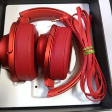 SONY MDR-100A h.ear on Wired Headphones Red Hi-Res Audio New Pads Pre-owned
