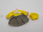 Vintage Barbie TUTTI #3606 Clowning Around Dress & Yellow Panty + Hanger #3550