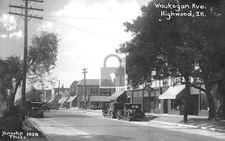 Street View Waukegan Avenue Highwood Illinois IL - Reprint
