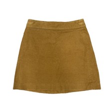 J.Crew Mercantile Skirt Women 0 Mustard Corduroy Mini A-Line Preppy