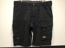 Snickers AllroundWork Black 6173 Slim Fit 4-Way Stretch Work Shorts W36 NWT
