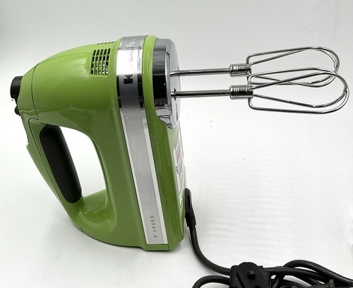 KitchenAid 9-Speed Hand Mixer Model KHM926 with 5 Attachments Apple Green