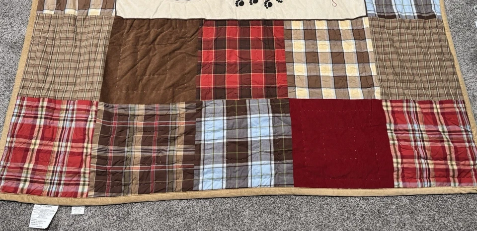 Woolrich Kids Quilt Big Bear Campground Camp Comforter Blanket 63x85 Bedding - Image 3 of 4