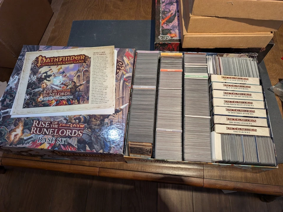 Lote de juegos de cartas Pathfinder Adventure - Runelords y WotR + expansiones Foto 3 de 4