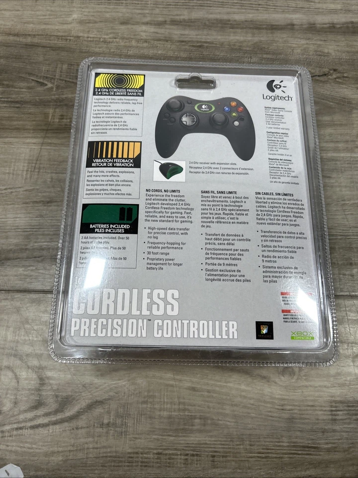 NEW Xbox Logitech Cordless Precision Controller Wireless White BRAND NEW SEALED - Image 2 of 3