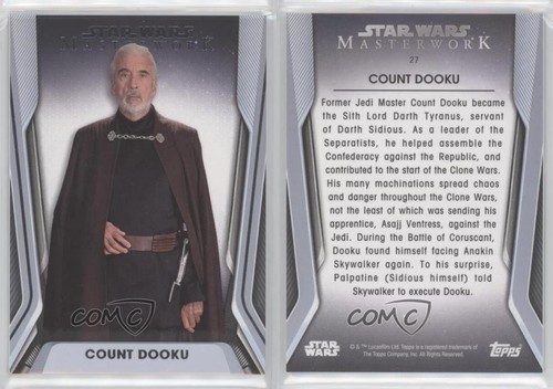 2021 Topps Star Wars Masterwork Count Dooku #27 7m3 - Picture 3 of 3