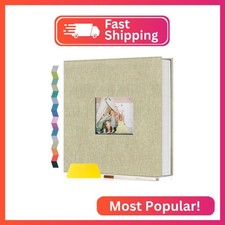 popotop Photo Album Self Adhesive with Picture Display Window,40 Pages DIY Scrap