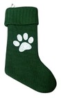 Target Wondershop Knit Dog Paw Print Monogrammed Christmas Stocking 20” New