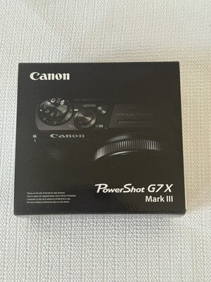 NEW Canon PowerShot G7 X Mark III Black Digital Camera Ships Fast FREE SHIPPING