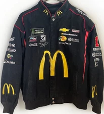 RARE NASCAR McDonalds #1 JH Design Racing Team Jacket XL #TeamJMac Monster Chevy