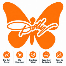 Dolly Tennessee Vols 5 Butterfly Sticker Dolly Parton Helmet Decal Football Dolly Tennessee Vols 5 Butterfly Sticker Dolly Parton Helmet Decal Football
