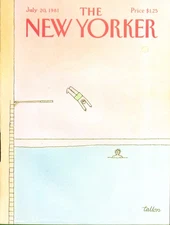New Yorker cover Tallon high dive pool 7/20 1981