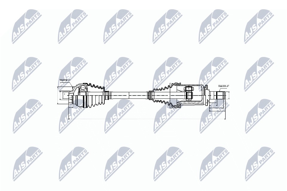 Driveshaft Compatible With BMW XDRIVE 5 F10, F11 09-, 6 F06, F12, F13 09- /Front - Image 4