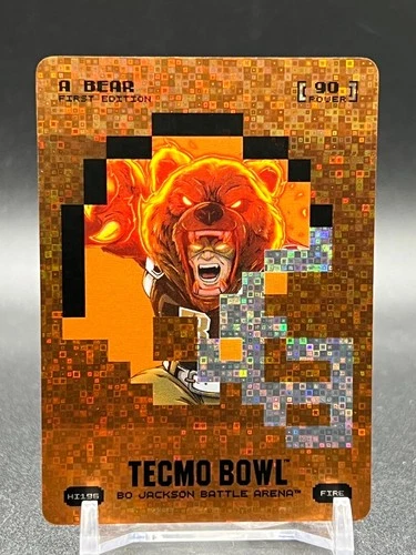 Bo Jackson Battle Arena Tecmo Bowl A Bear #HI196 Helmet Icons Fire
