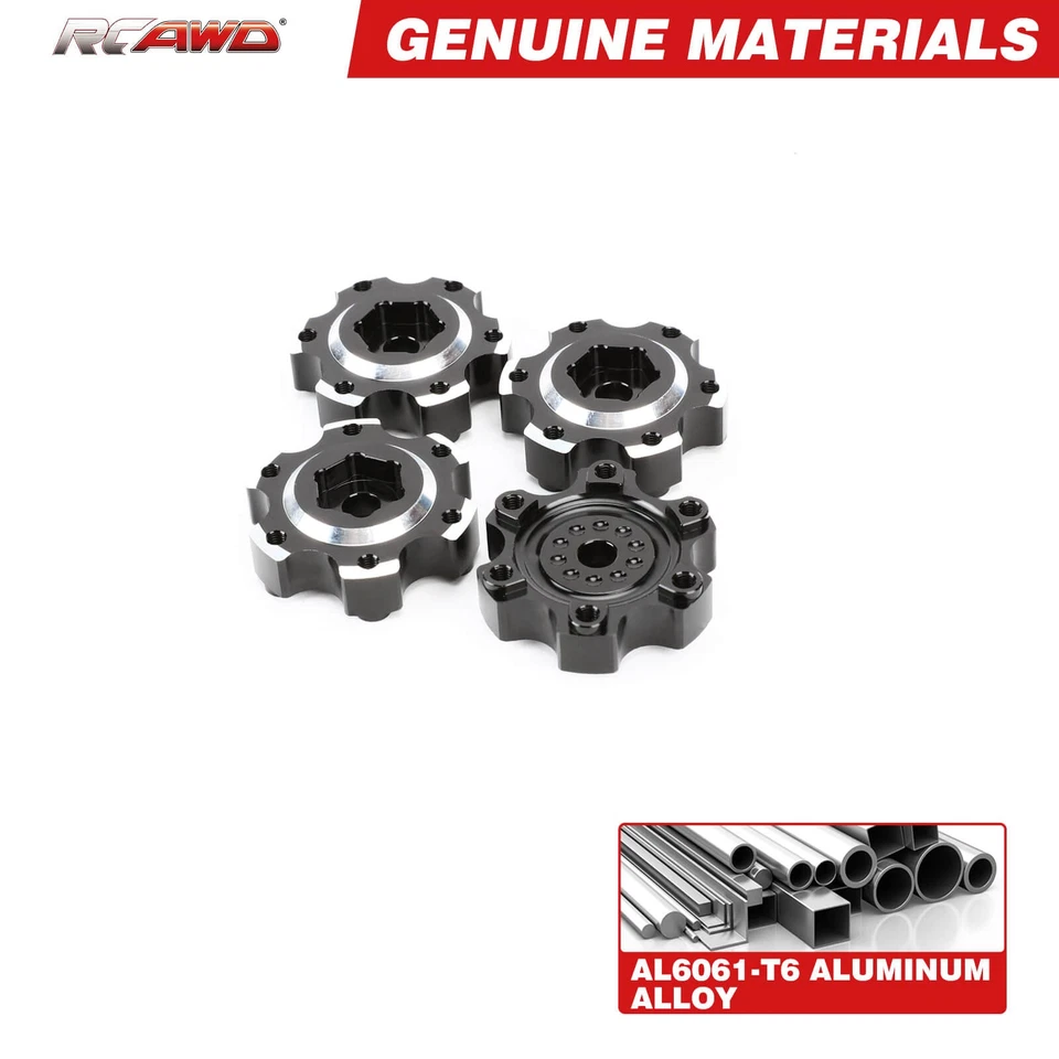 RCAWD Wheel Hex Adapters 1/10 6x30 to 12mm PRO633700 for Proline Wheels - Image 3 of 4