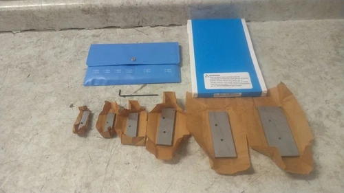 Tesa Brown & Sharpe 599-673-20 6 Pair 3/8 to 2-1/4 In Adjustable Parallel Set
