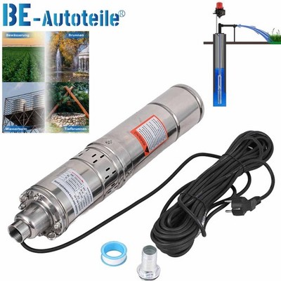 4'' Tiefbrunnenpumpe Rohrpumpe Sandverträglich Brunnenpumpe 550W 7,5bar 2400 L/h