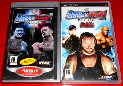 2x Sony PSP WWE Spiele Smackdown vs Raw 2006 & 2008
