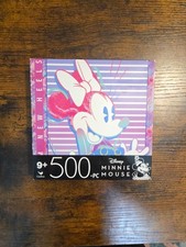 Disney Minnie Mouse 500 Piece Jigsaw Puzzle Purple Pink 11"  14" New