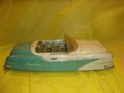 VINTAGE ORIGINAL MARX "SPORTSTER" CONVERTIBLE 20" TIN TOY CAR WITH WINDSHIELD!!