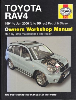 TOYOTA RAV4,XT2,XT3,XT4,XT-R,VX,NV,NRG,EX,GX,VVT-I,D-4D Haynes Handbuch 1994-2006