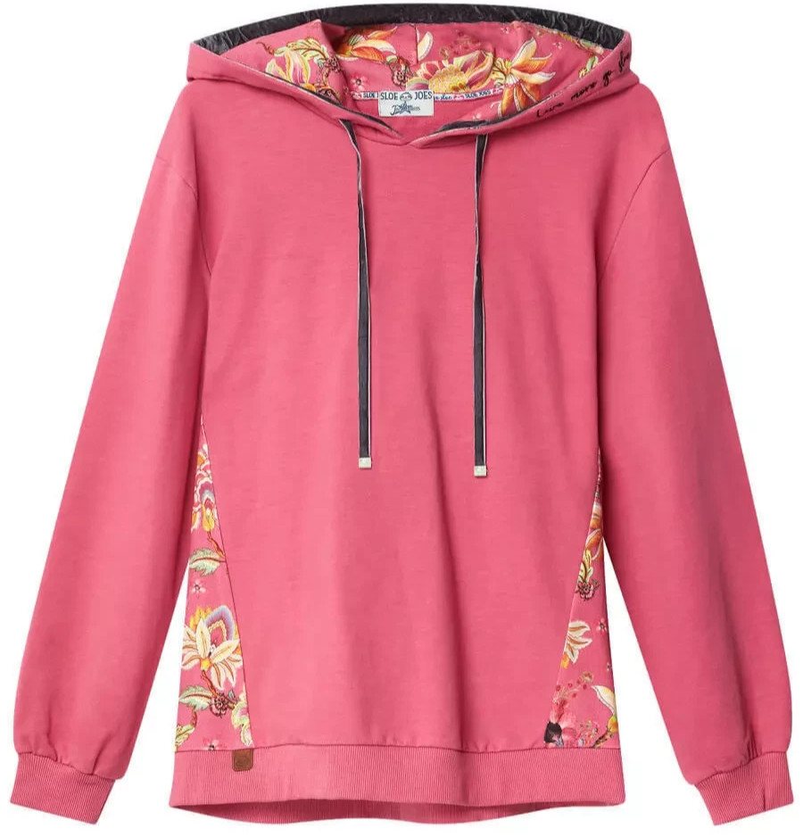 Joe Browns Lounge Hoodie Floral Insert Hooded Sweat Top 10 Uk BNWT RRP £59 Multi