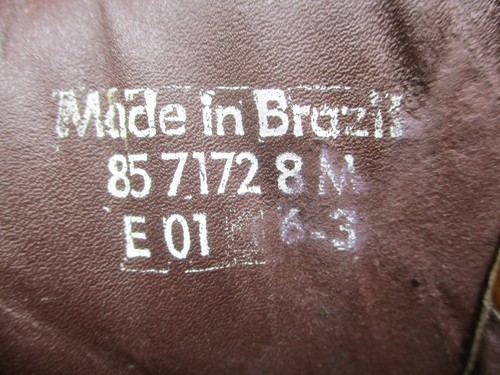 Nautica Leather Boots Mens 8 Ankle Chukka Brown Lace Up Buckle Logo - Picture 12 of 13