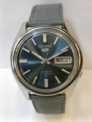 VINTAGE SEIKO 5 21J AUTOMATIC PATINA GRAY DIAL 7019-7100 JAPAN MEN'S WORKING