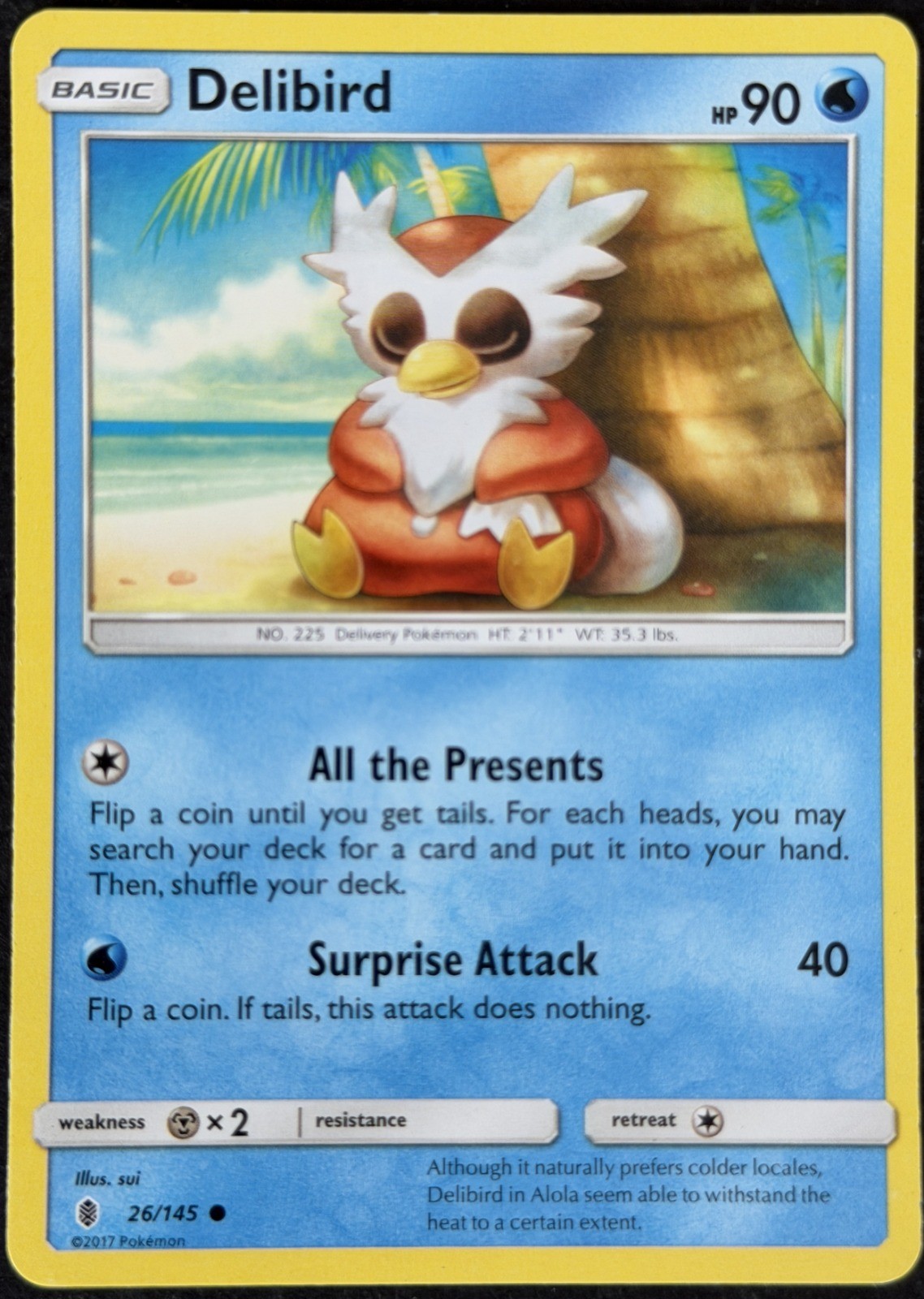 Delibird Common SM - Guardians Rising 26/145 MP