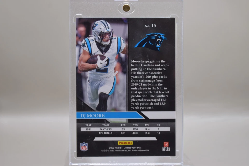 2022 Panini Limited - D.J. Moore #15 - Image 2 of 2