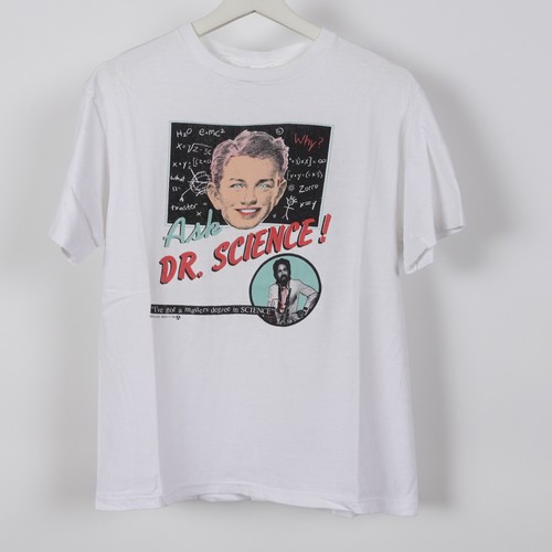 Vintage 80s Ask Dr Science T Shirt Mens Size Small Ducks Breath Mystery USA