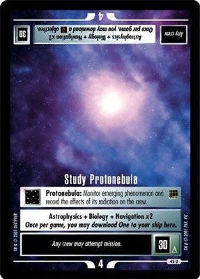 Study Protonebula - Holodeck Adventures - Star Trek CCG 1E