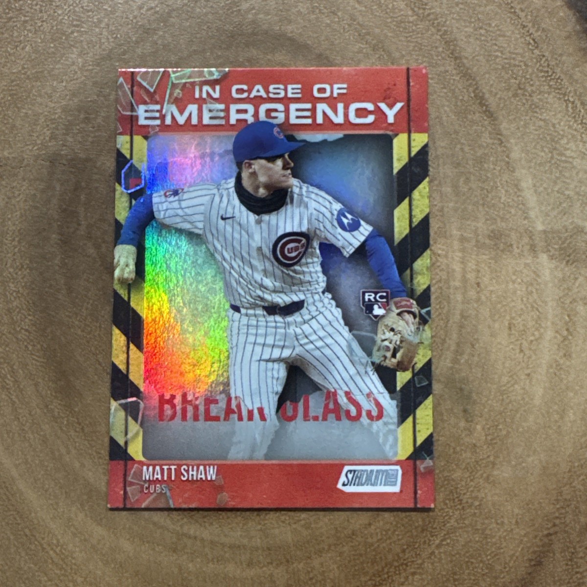 2025 Topps Stadium Club Matt Shaw RC In Case Of Emergency #ICE-22