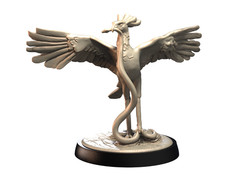 Secretary Bird - Pose 2  Beastforge  Wild Animals Africa  Miniature  32mm