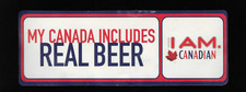 Autocollant publicitaire vintage MOLSON je suis Canadien Mon Canada vraie bière 7"x2-1/2"