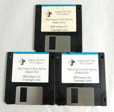 RARE 1994 JACKSON AND TULL'S PC's IN SPACE Exploring the Solar System Floppy Set