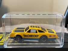 TYCO 440x2 NASCAR #88 MONROE COMPLETELY CLEANED WITH DISPLY CASE (C-8.5)