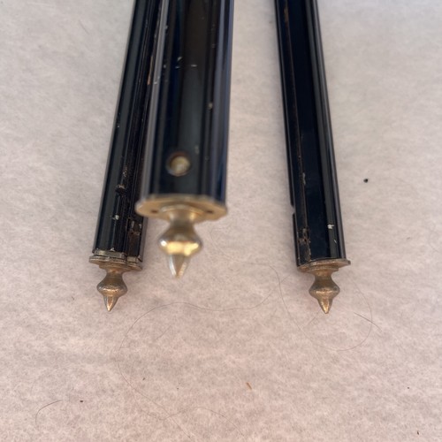 Vintage Bilora Stabilo Telescoping Metal Tripod Black Legs Made in Germany - Picture 4 of 8