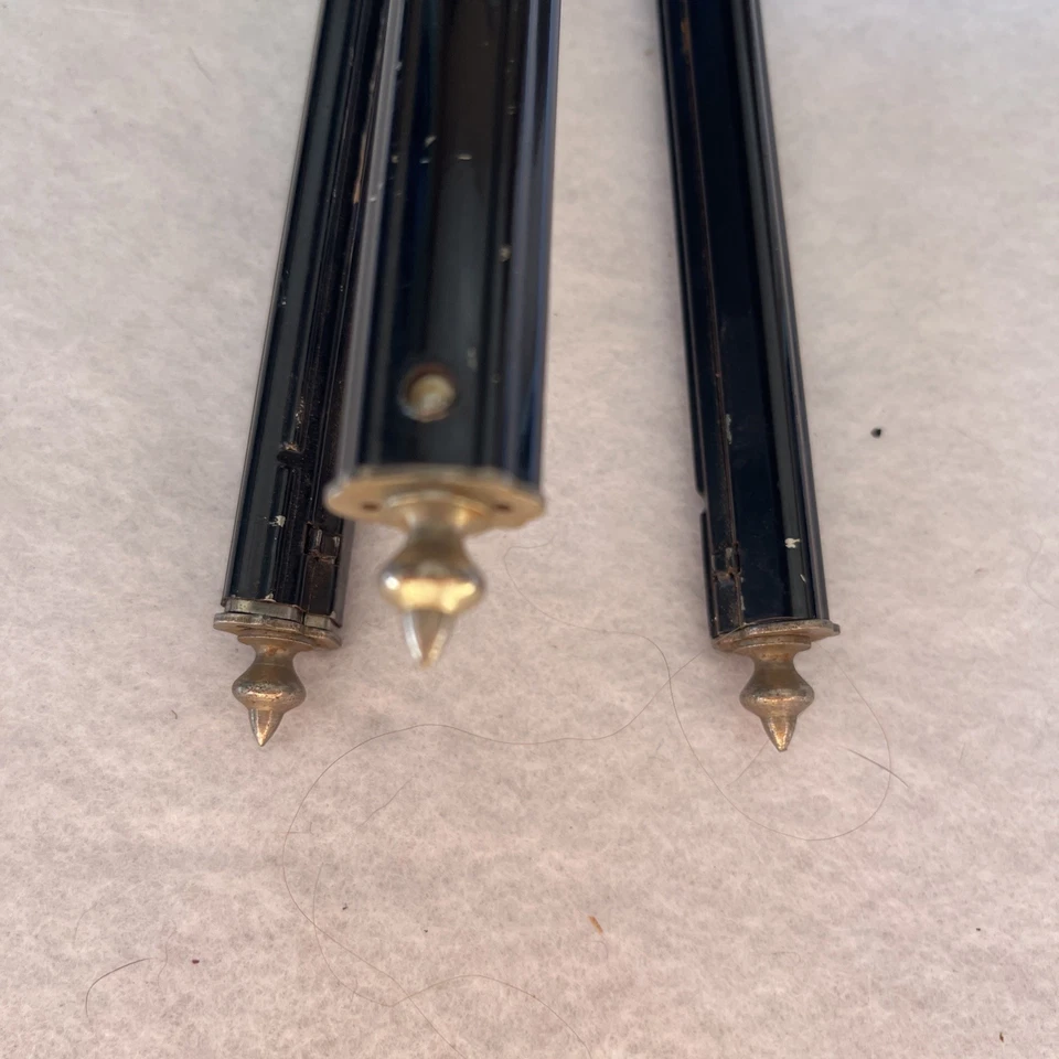 Vintage Bilora Stabilo Telescoping Metal Tripod Black Legs Made in Germany - Image 4 of 4