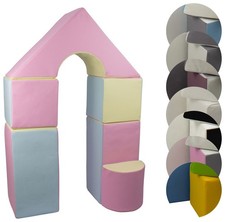 6 pcs coloured,building blocks, soft,foam,children,kids, toy,nursery,playgroup