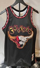 Maglia basket Brand X Chicago In Flames Skull Jordan #23 taglia small 