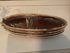 Vintage McCoy USA Brown Drip Corn Dish Holder  7316 Lot Of 4